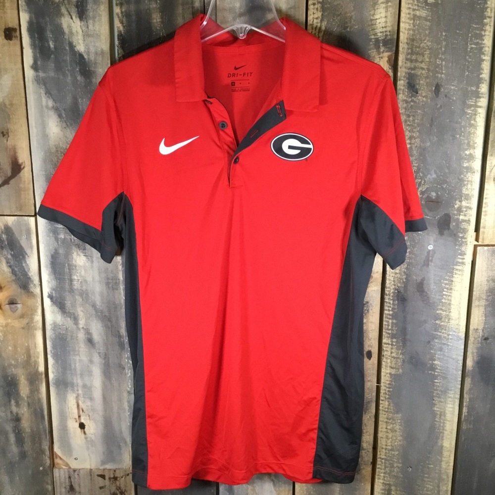 Nike Dri-fit Georgia Bulldogs polo shirt men’s size medium